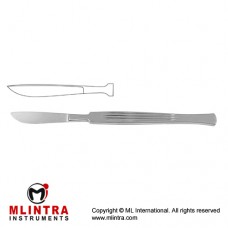 Dissecting Knife / Opreating Knife Bellied Blade - Fig. 8 Stainless Steel, 14 cm - 5 1/2"